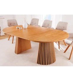 Stół VALHALLA WOOD okrągły 120-160-200cm rozkładany dąb naturalny