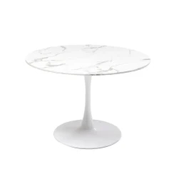 Stół VENETO 110 cm marmur biały