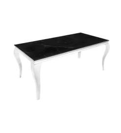 Stół VENETO Modern Barock 180 cm w optyce czarnego marmuru