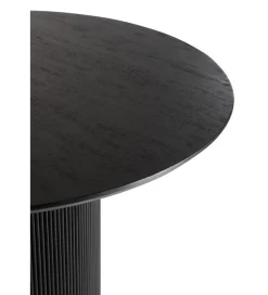 Stół VINCENT 120 cm drewno mango czarny