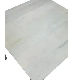 Stół WOHNLING 80 cm drewno mango białe wykończenie