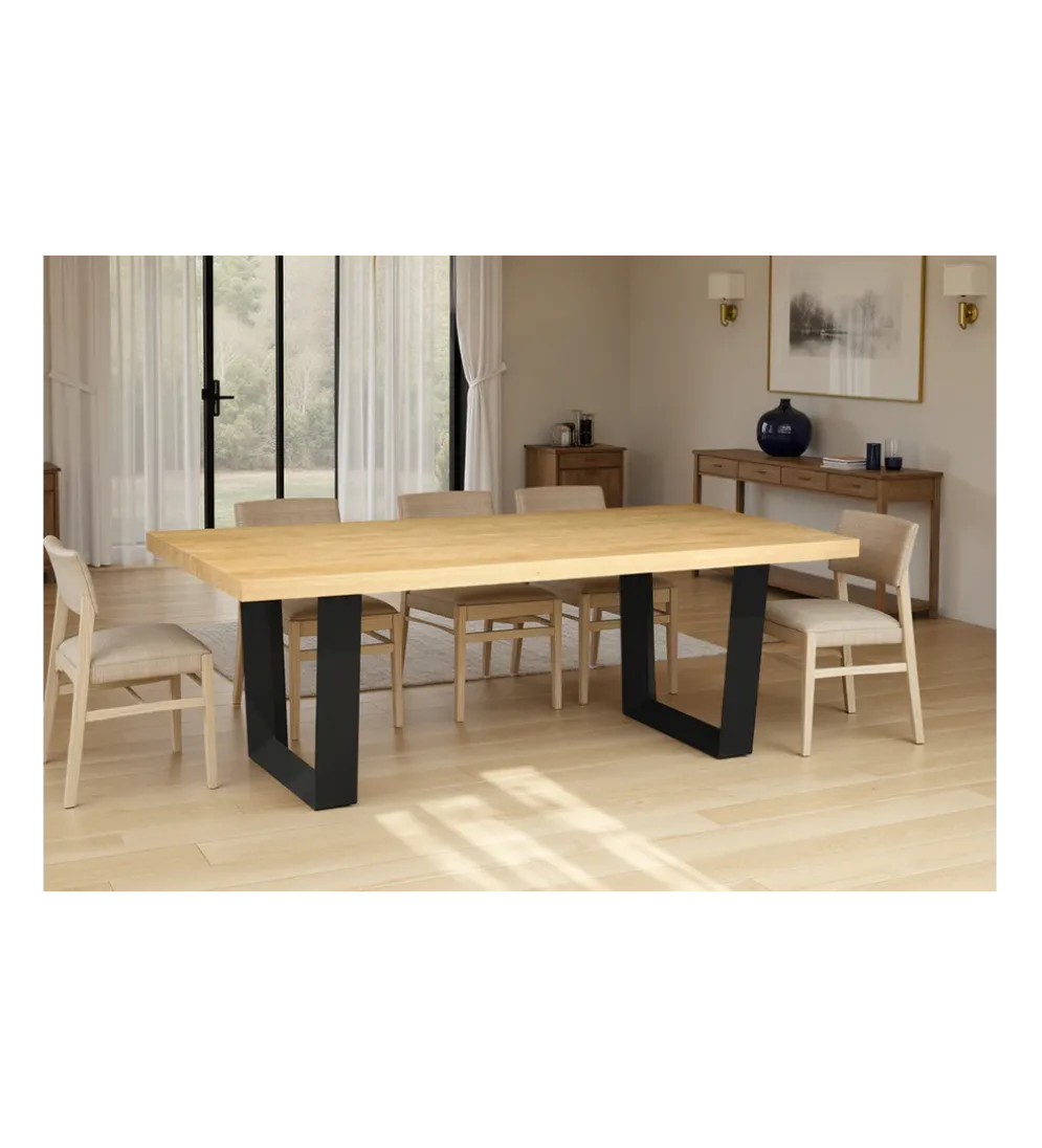 Stół ZEZUS 210 w kolorze naturalnego dębu