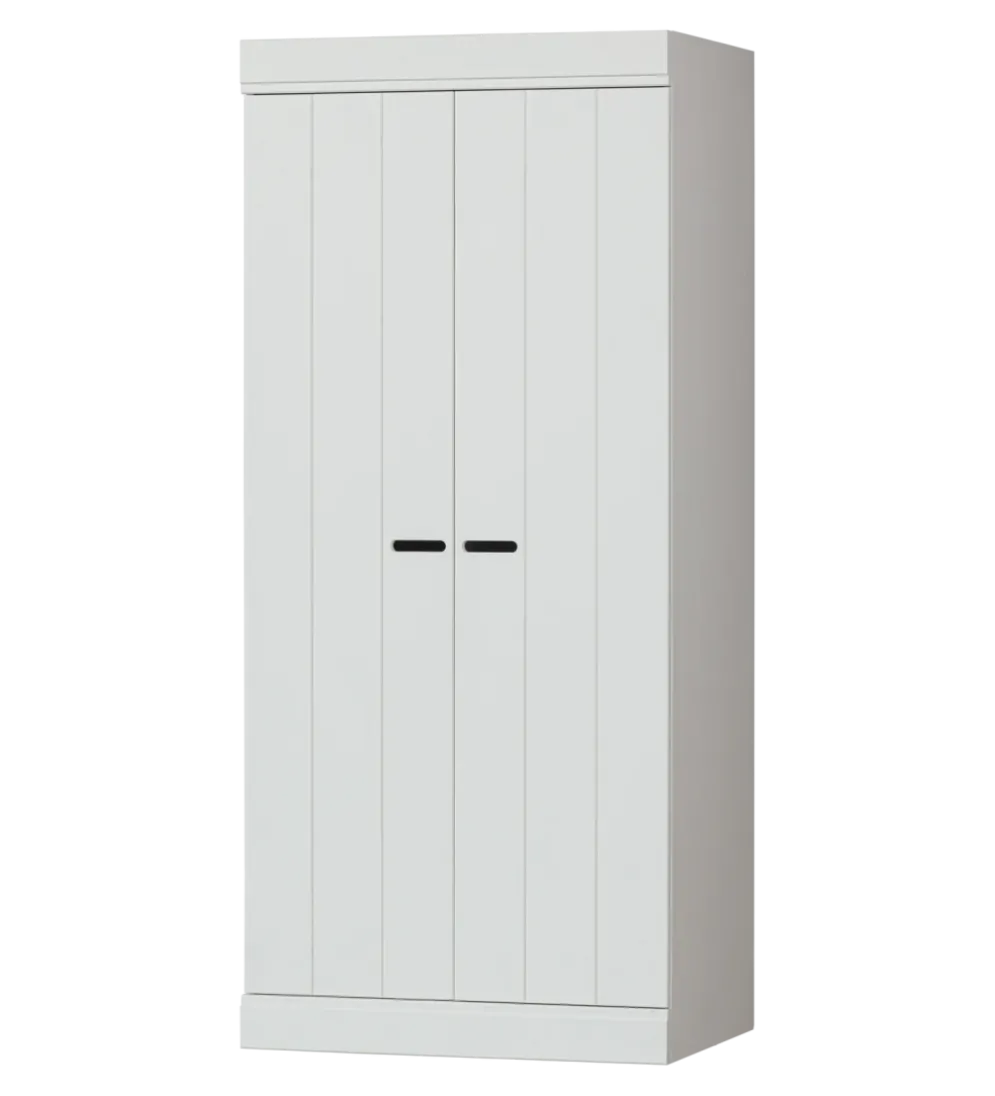 Szafa CONNECT 175 cm drewno sosny biała