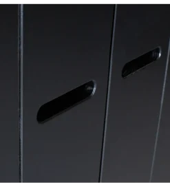 Szafa DRAWER 195 x 140 cm drewno sosna czarna
