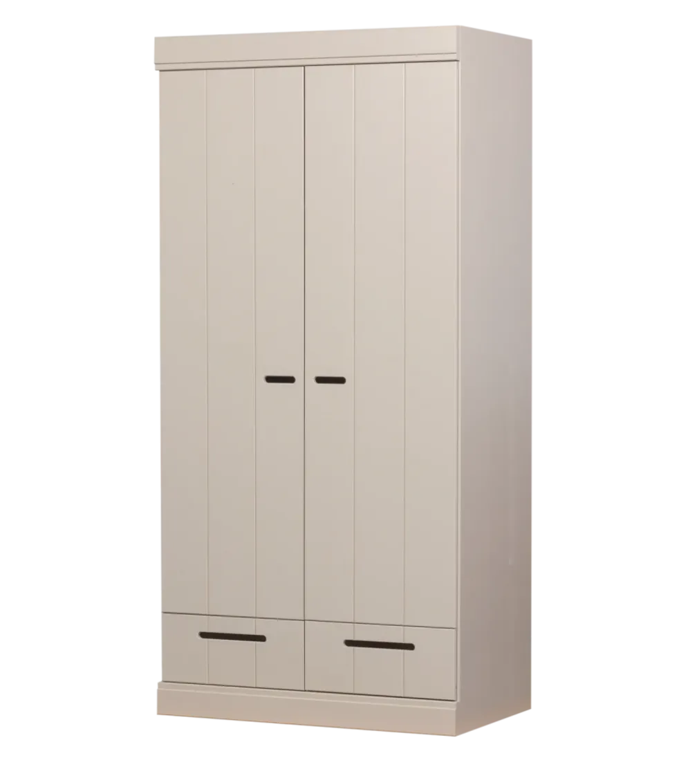 Szafa DRAWER 195 x 94 cm drewno sosna dust