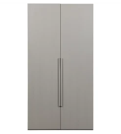 Szafa dwudrzwiowa RENS 110 cm dekor orzechowy szara