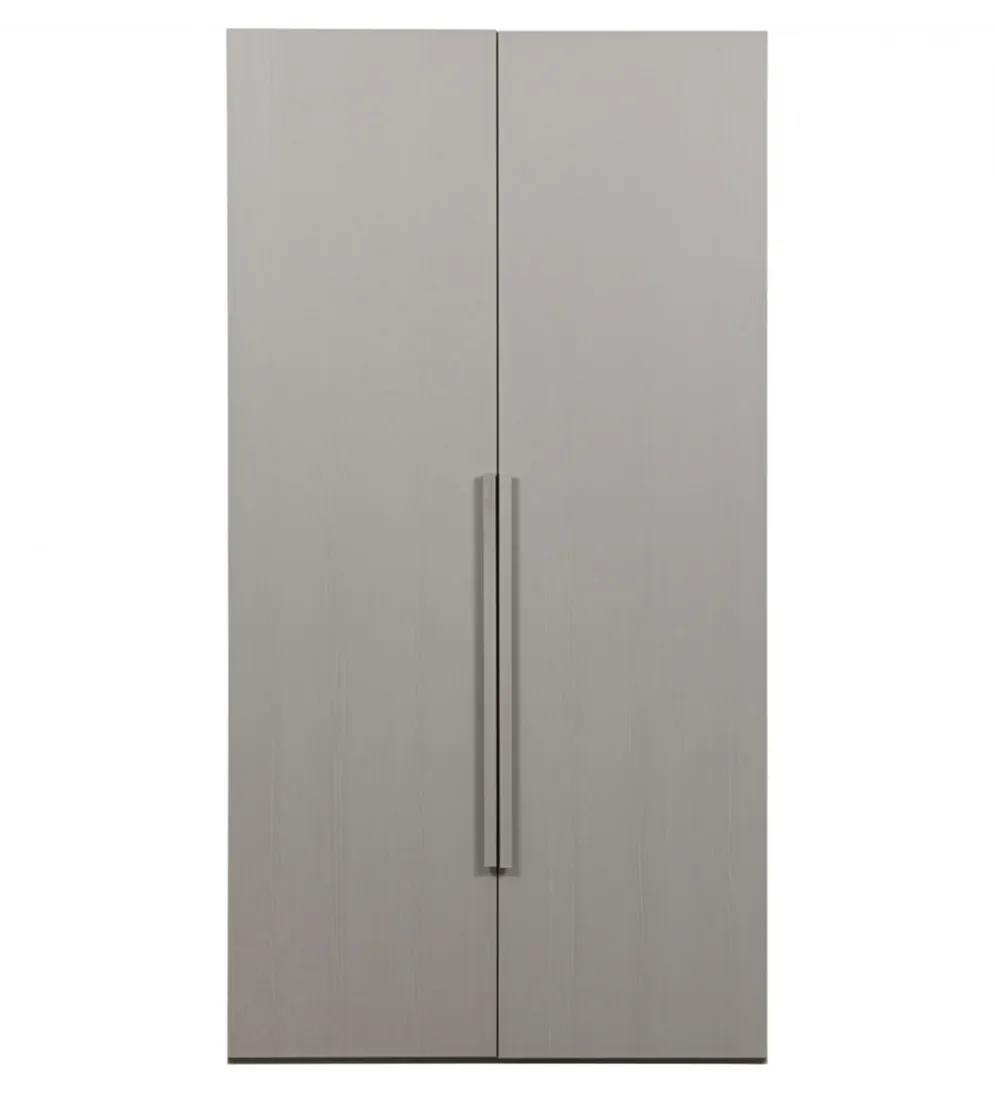 Szafa dwudrzwiowa RENS 110 cm dekor orzechowy szara