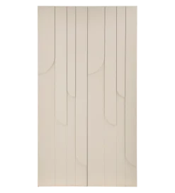 Szafa Japandi z wzorem RAIN 200 cm drewno sosny dust