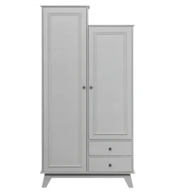 Szafa LILY 190 cm drewno sosny szara