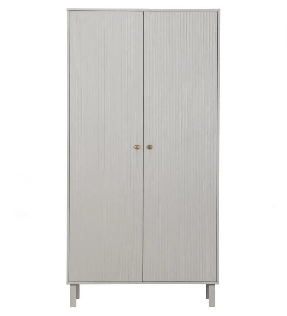 Szafa MADU 195 cm drewno sosna szara