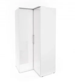Szafa narożna OPTIMA 109 cm biała