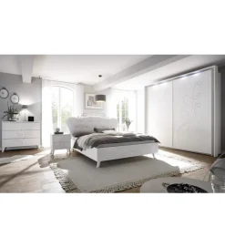 Szafa NIVEA 243 Cm X 230 Cm Biała Z Ozdobnym Nadrukiem
