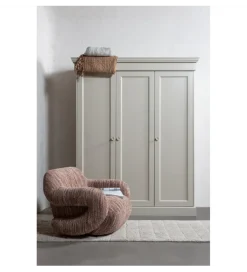 Szafa OLIVIA 212 cm drewno sosna szara