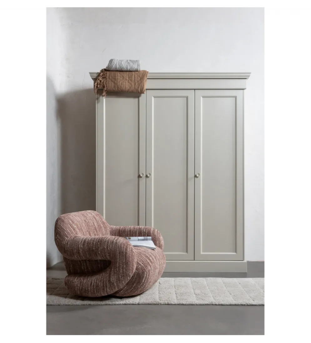 Szafa OLIVIA 212 cm drewno sosna szara