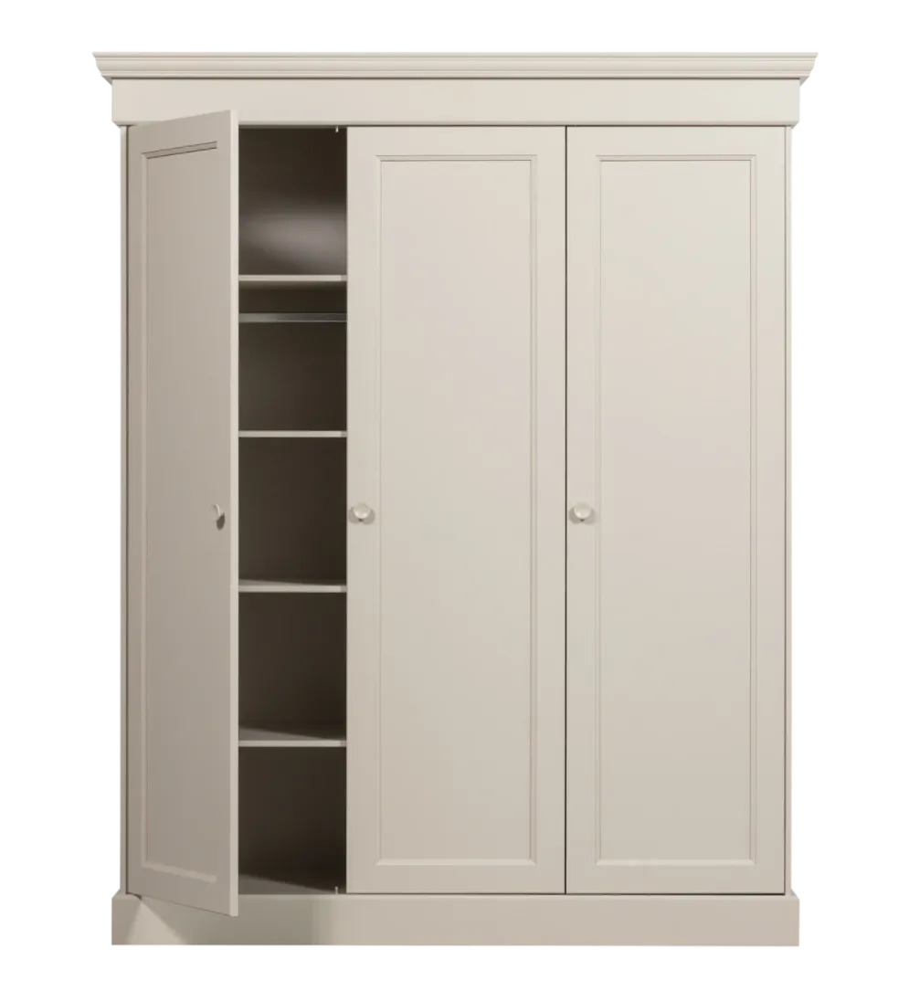 Szafa OLIVIA 212 cm drewno sosna szara