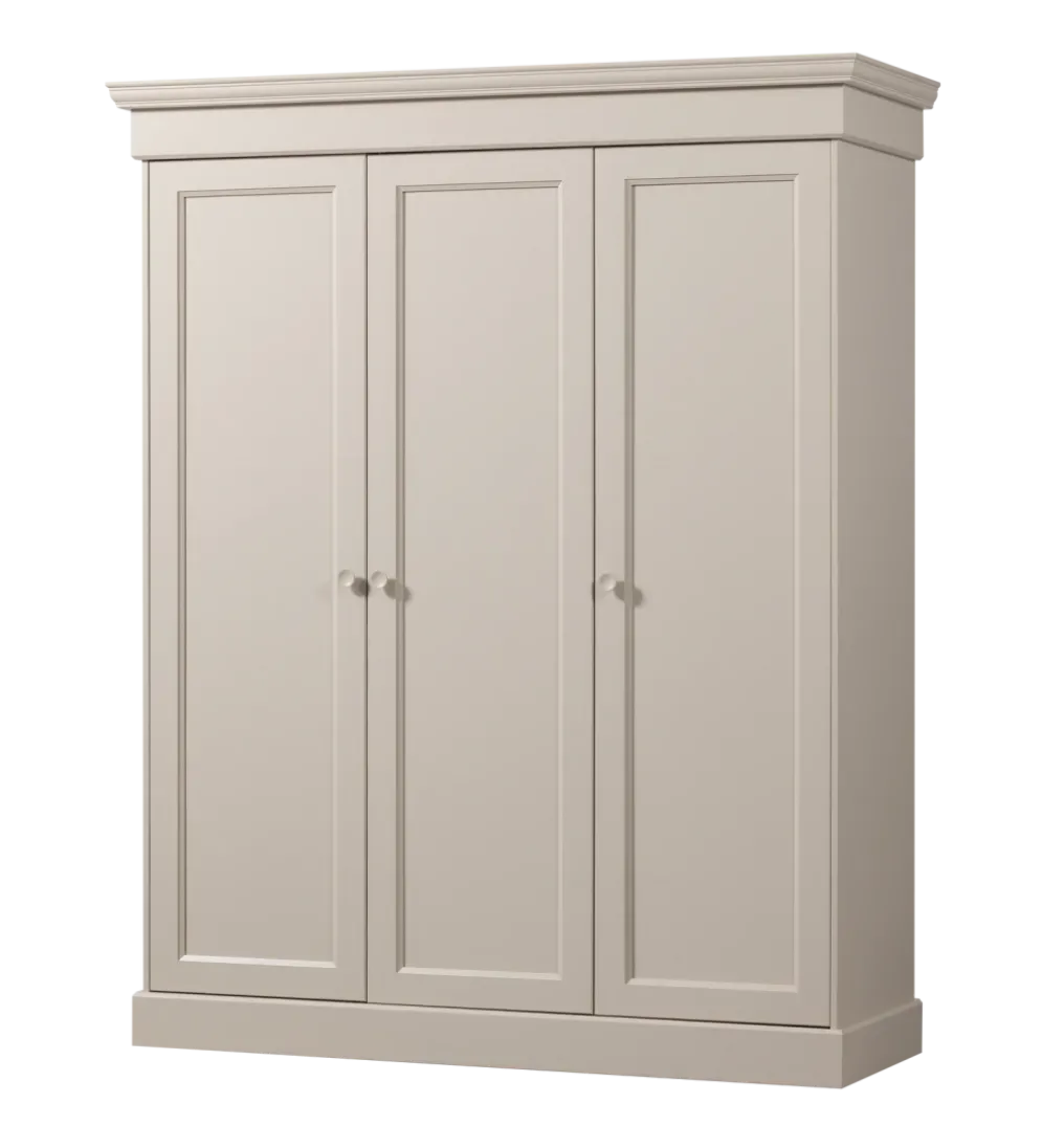 Szafa OLIVIA 212 cm drewno sosna szara