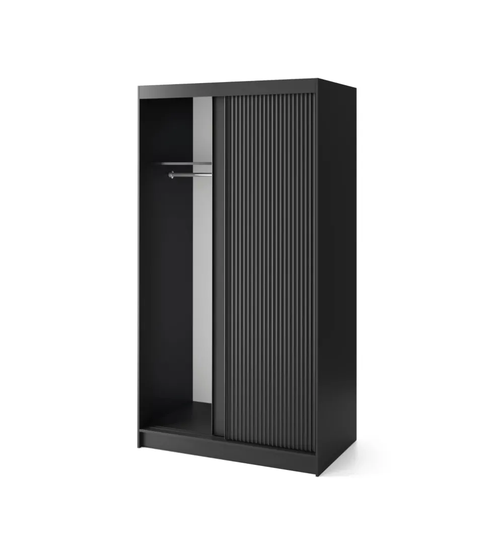 Szafa przesuwna PRESCCO II 220 cm czarna