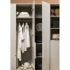 Szafa PURE 215 x 142 cm drewno sosny dust