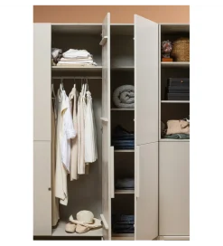 Szafa PURE 215 x 142 cm drewno sosny dust