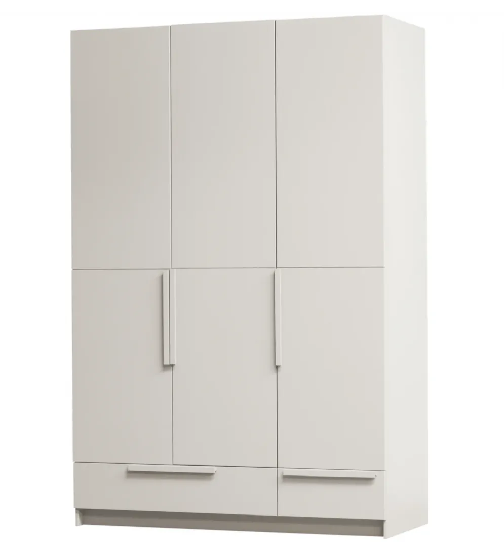 Szafa PURE 215 x 142 cm drewno sosny dust