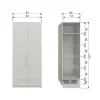 Szafa PURE 215 x 95 cm drewno sosny dust