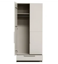 Szafa PURE 215 x 95 cm drewno sosny dust