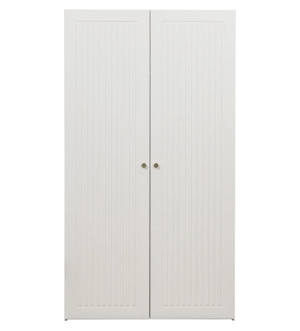 Szafa SIPKE 210 cm drewno sosny biała