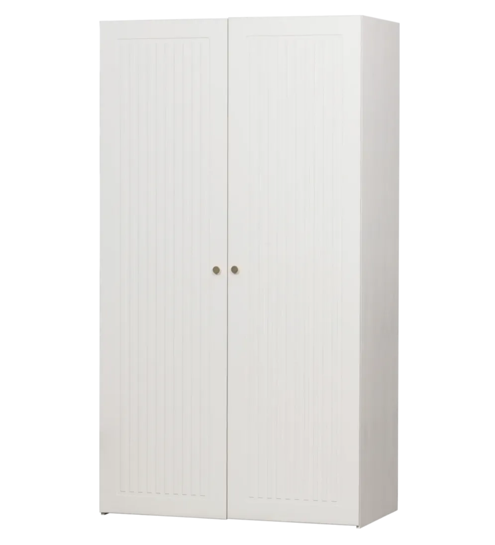 Szafa SIPKE 210 cm drewno sosny biała