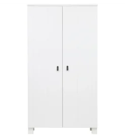 Szafa TIES 202 cm drewno sosny biała