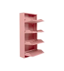 Szafka na buty CARUSO 136 cm różowa