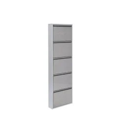 Szafka na buty CARUSO 170 cm srebrna