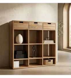 Szafka KURAN 96 cm drewno teak naturalny