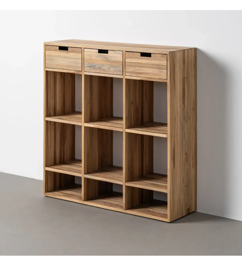 Szafka KURAN 96 cm drewno teak naturalny