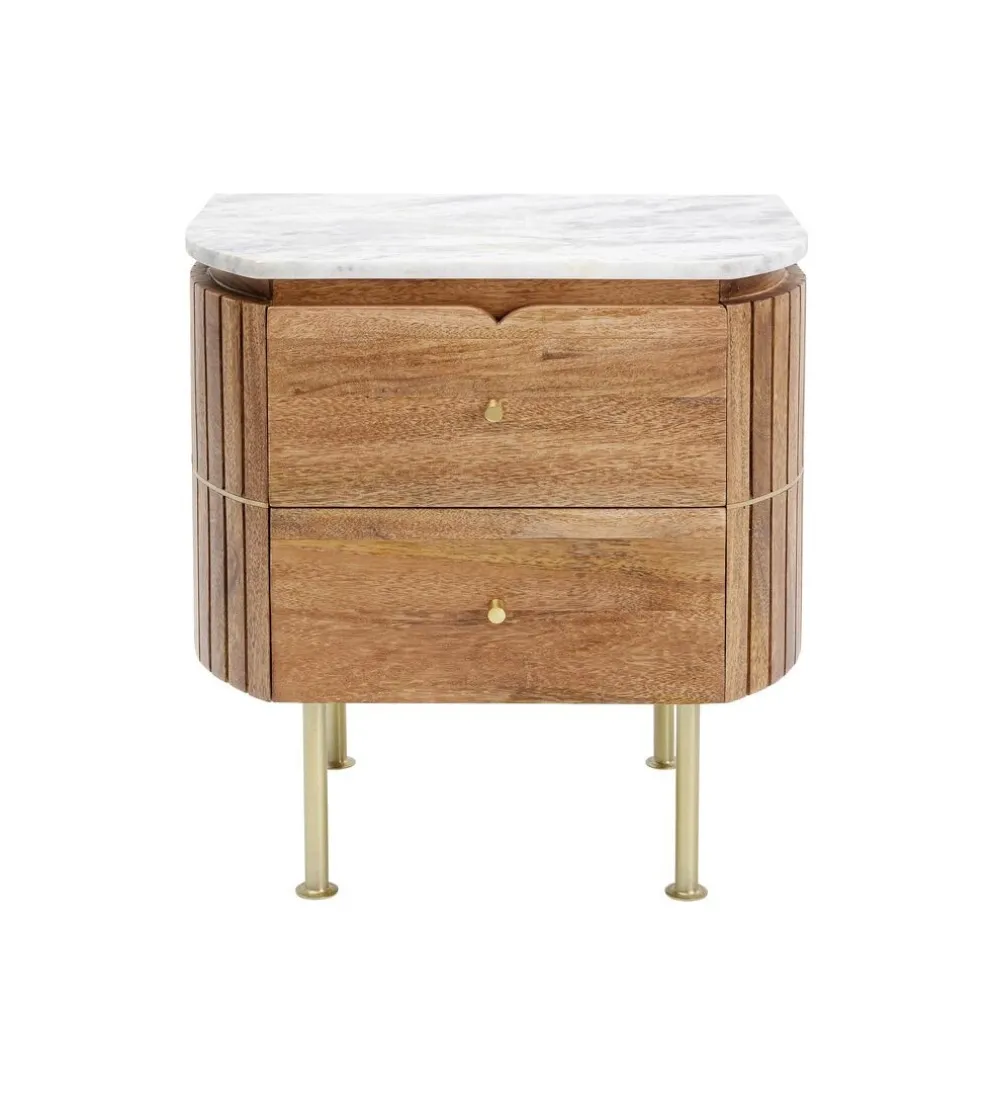 Szafka nocna GRACE 50 cm drewno mango