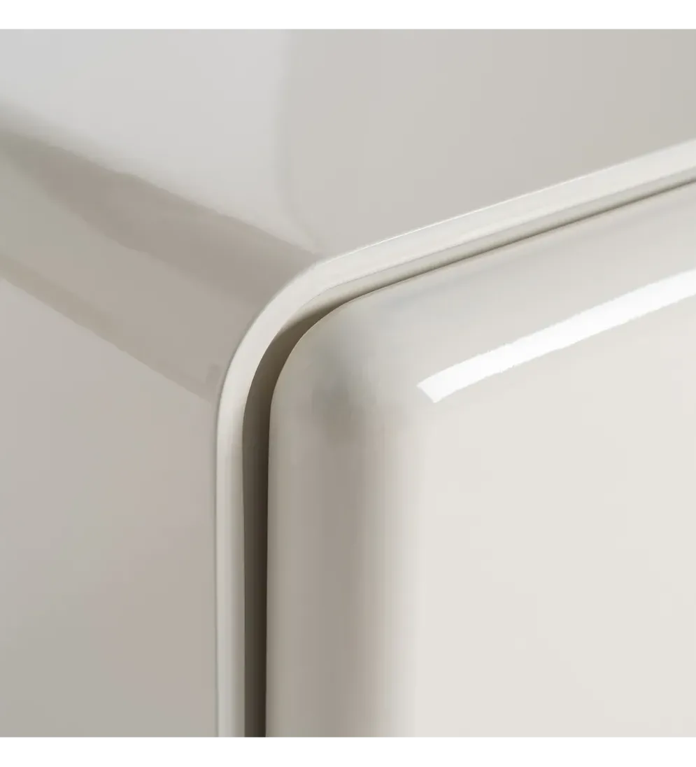Szafka nocna LACQUER 56 cm kremowa