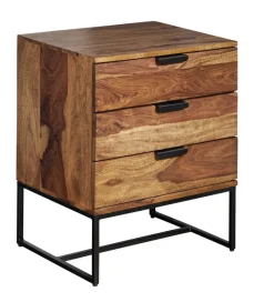 Szafka nocna LORENTE 50 cm drewno sheesham