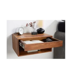 Szafka nocna wisząca ZAMBEZI  50 cm drewno sheesham