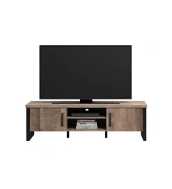Szafka pod TV EMILE 166 cm w optyce dąb tytoniowo-brązowy