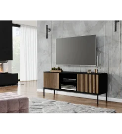 Szafka RTV MEORATI 150 cm w optyce dąb artisan