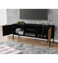 Szafka RTV MEORATI 150 cm w optyce dąb artisan