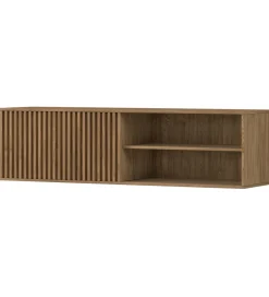 Szafka RTV wisząca ENTSIAN 150 cm w optyce dąb artisan