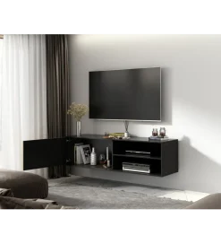 Szafka RTV wisząca MEORATI 150 cm w optyce dąb artisan