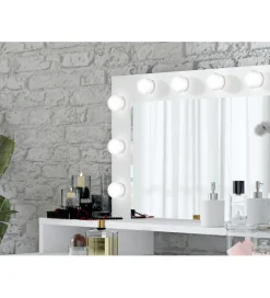 Toaletka DIVA 120 cm biała z oświetleniem