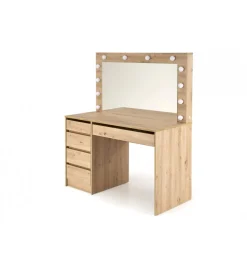 Toaletka HOLLYWOOD XL 120 cm dąb artisan z oświetleniem LED