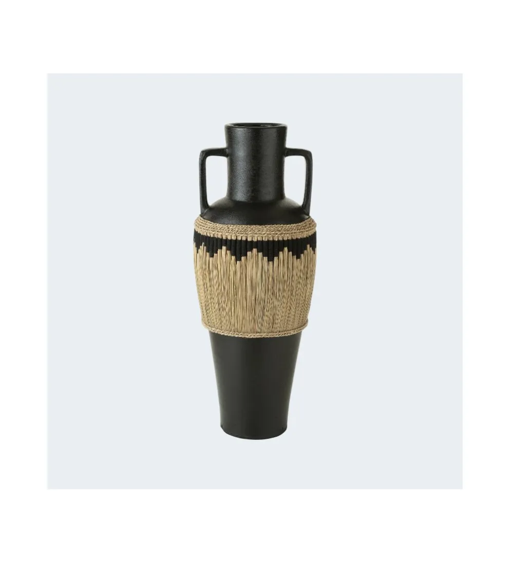 Wazon JAGUREI 100 cm terakota czarny