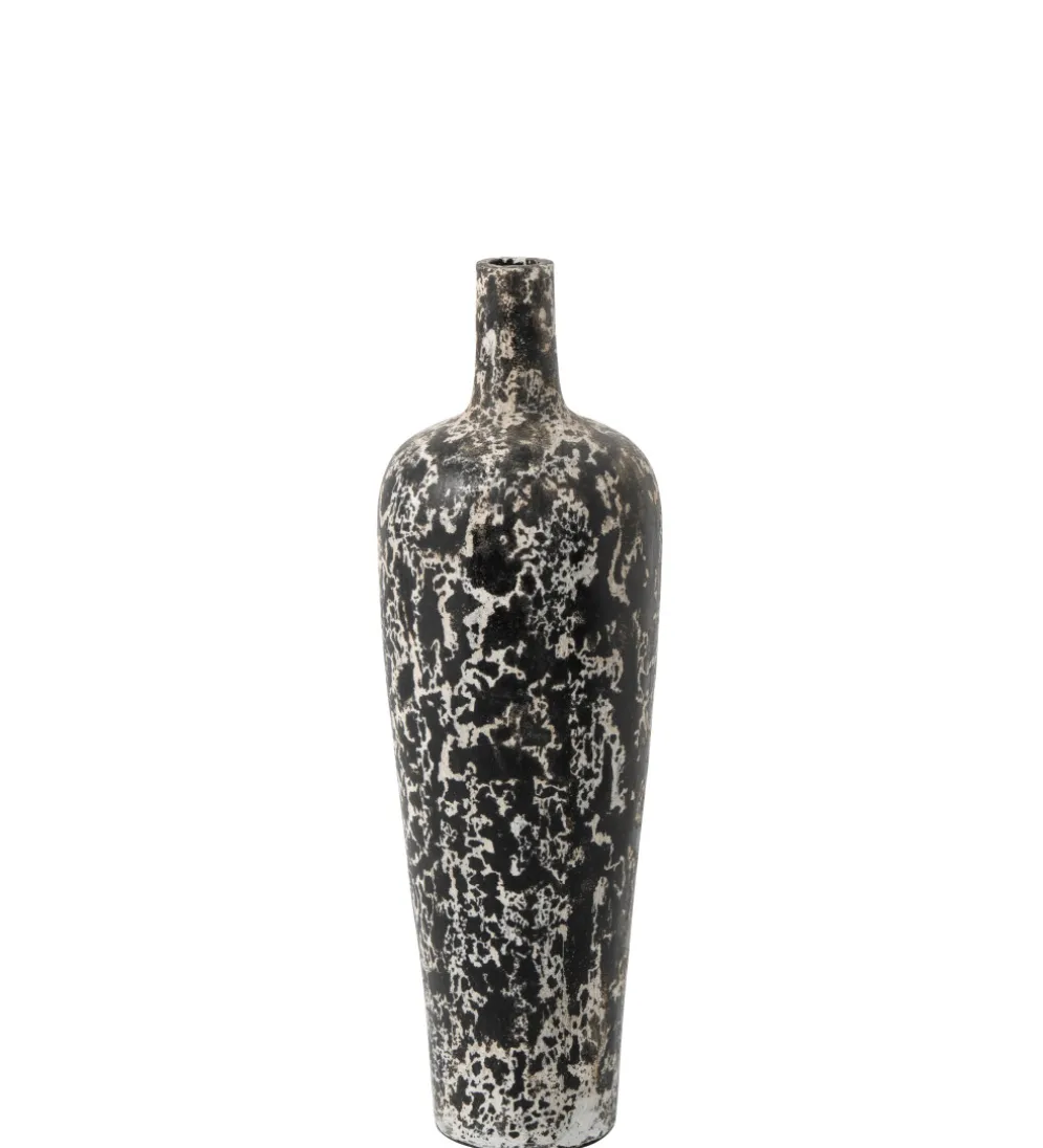 Wazon RUBYNO 80 cm czarno biały