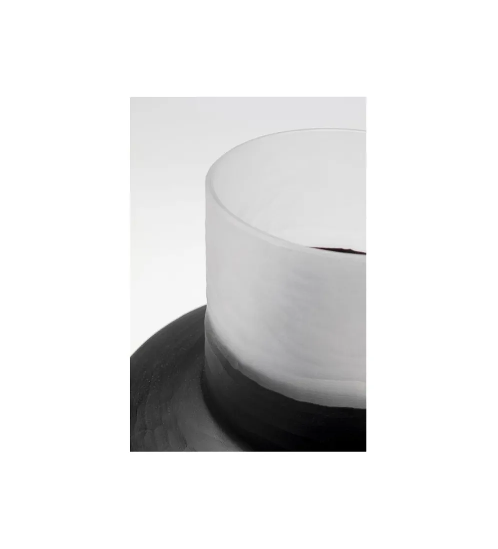 Wazon Shadow 34 cm czarno biały