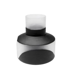 Wazon Shadow 34 cm czarno biały