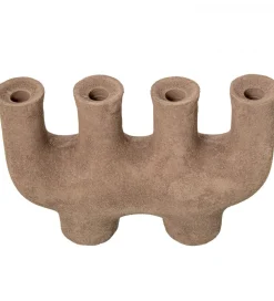 Świecznik KATAM 31 cm brązowy