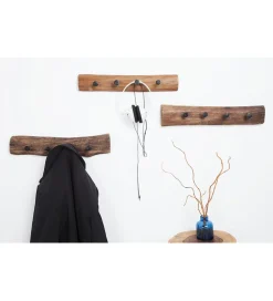 Wieszak ścienny Hemingway 50 cm drewno teak